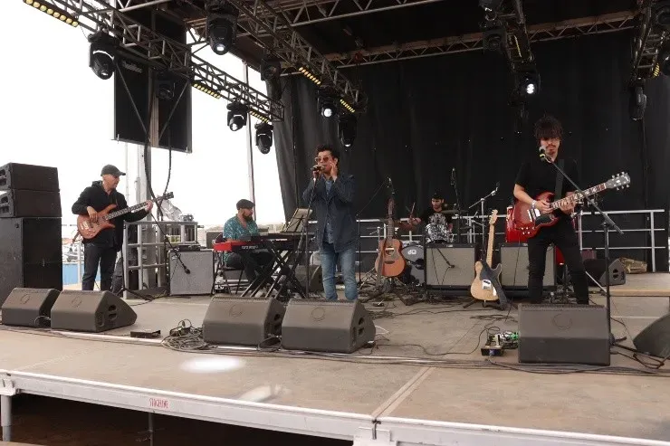 Hernán Pelegri y su banda.(Foto: Valentina Alfaro)