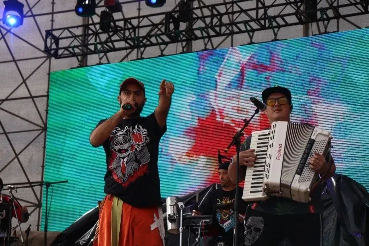 Juanito Ayala y su banda.(Foto: Valentina Alfaro)