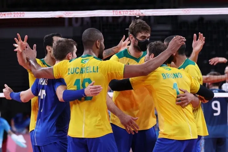 Toru Hanai/Getty Images – Jogadores da seleção brasileira