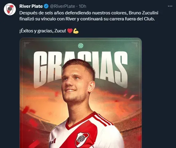 El adió de River para Zuculini.