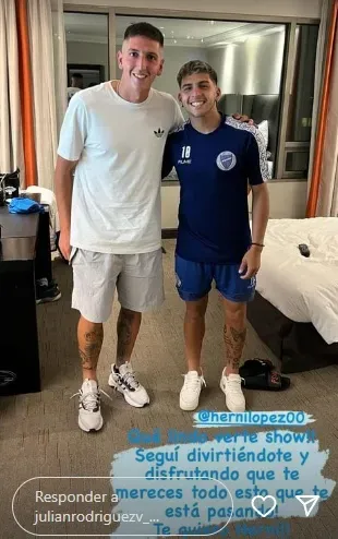 El saludo al crack de Godoy Cruz