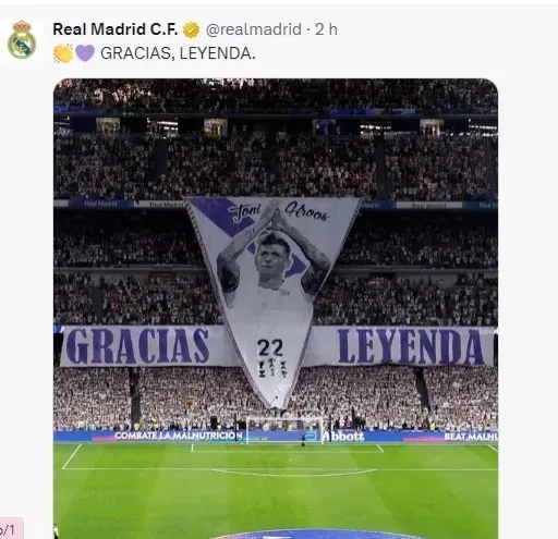 Crédito: Real Madrid