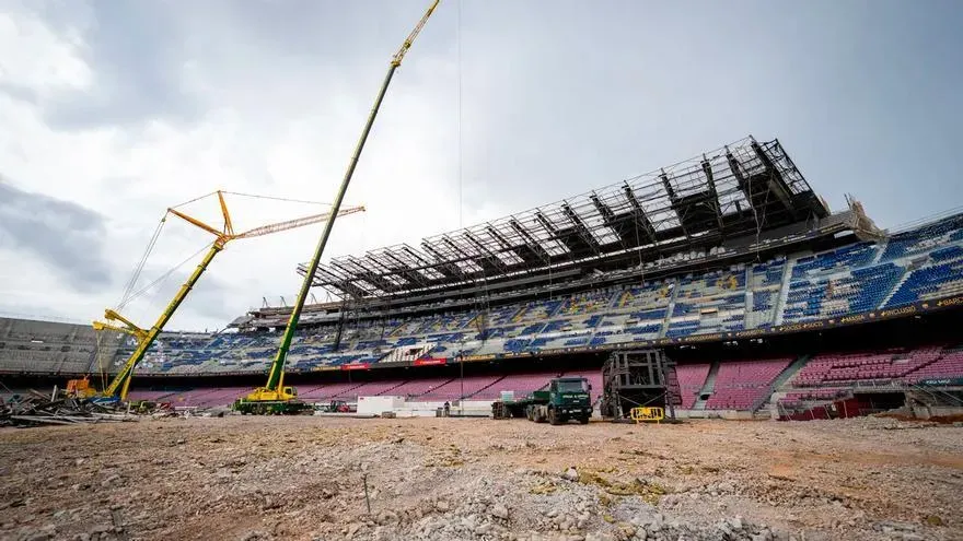 Las obras en el Camp Nou. Foto: FC Barcelona.