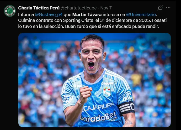 Fuente: @charlatacticape