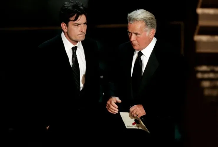 Martin Sheen y Charlie Sheen (Fuente: Getty Images)