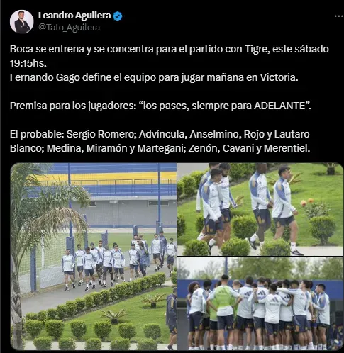 El firme pedido de Gago al plantel de Boca.