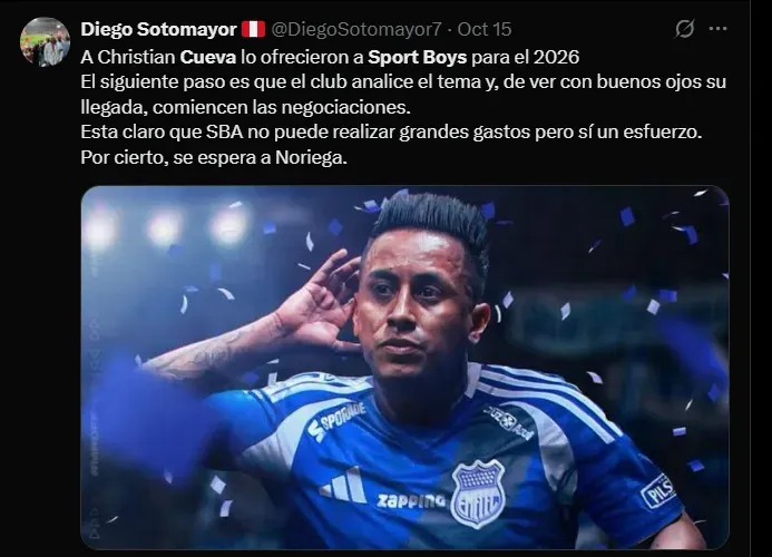 Fuente: @DiegoSotomayor7