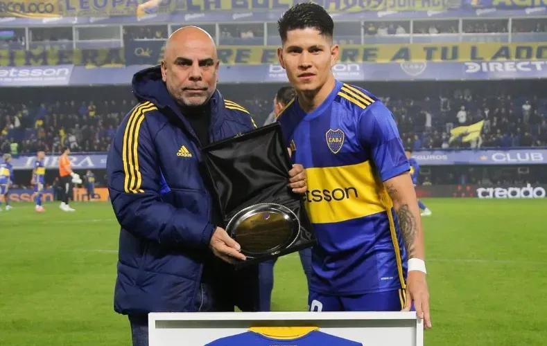 Chicho aconsejó a Campuzano en Boca. (Boca Juniors)