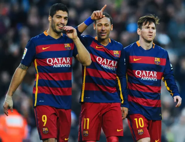 Lionel Messi armó una sociedad histórico en Barcelona junto a Luis Suárez y Neymar. ¿Habrá una sociedad similar en el Inter Miami? | Foto: Getty Images.