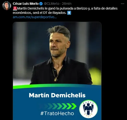 Así lo informaba el periodista César Luis Merlo. [Foto Redes Sociales]