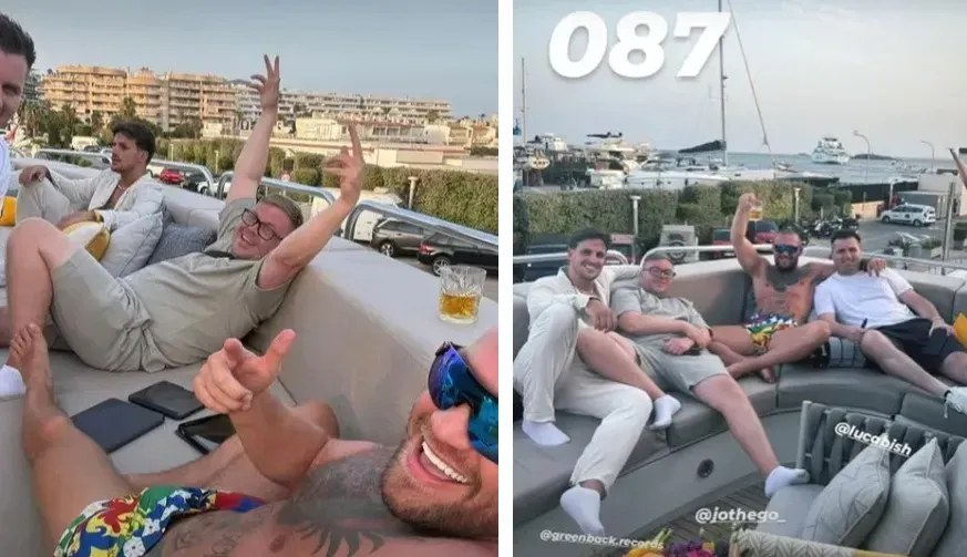 McGregor pasó un buen rato con amigos en su regreso a Ibiza.