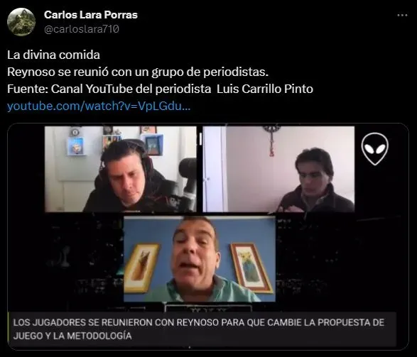 Carlos Univazo y Michel Dancourt hablan de Juan Reynoso. (Foto: Twitter).