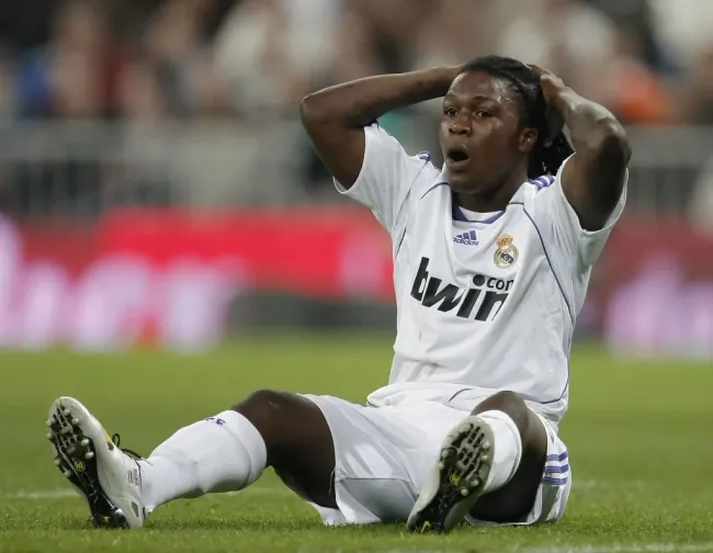 Royston Drenthe, en un partido de LaLiga con Real Madrid (GETTY IMAGES)
