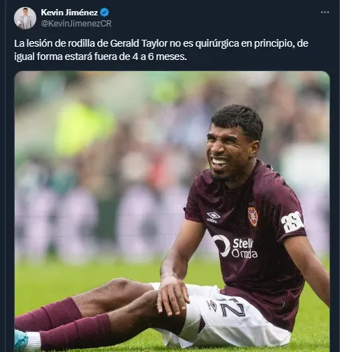 Kevin Jiménez sobre Gerald Taylor