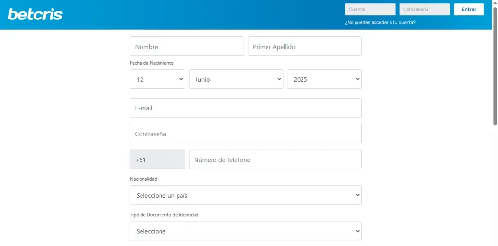 código promocional Betcris