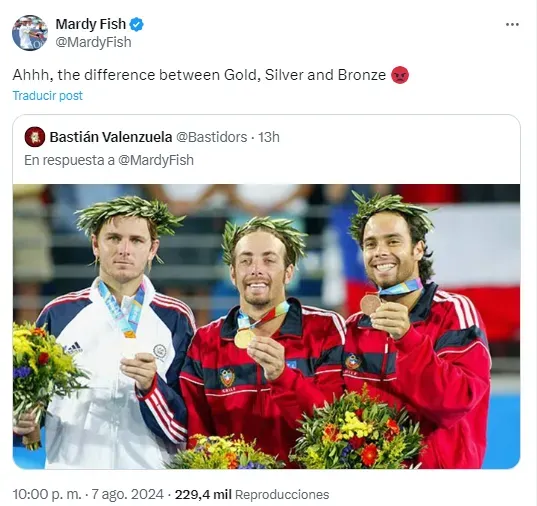 El troleo que recibió Fish recordando su derrota ante Nicolás Massú. | Foto: Captura.