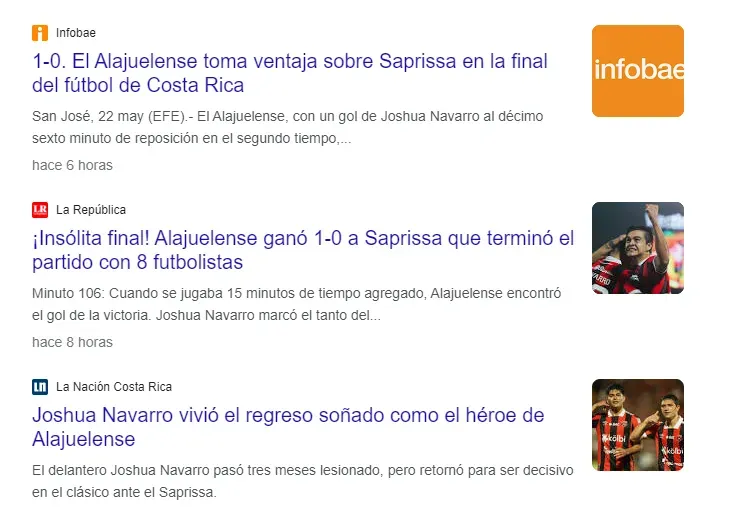 La reacción de los medios tras la ventaja de Alajuelense en el partido de ida