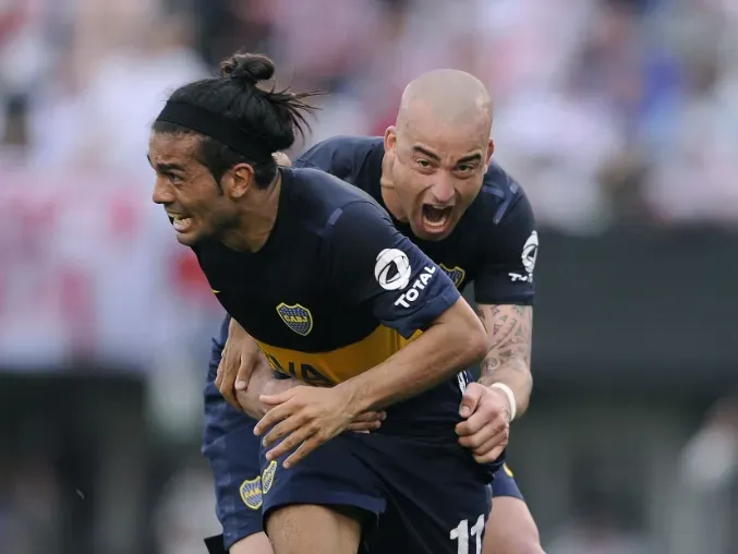 Erviti grita su gol en el Monumental. (Foto: Getty).