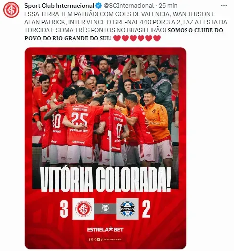 Em jogo de cinco gols, Inter vence o Gre-Nal 440 no Beira-Rio - Agora Já 