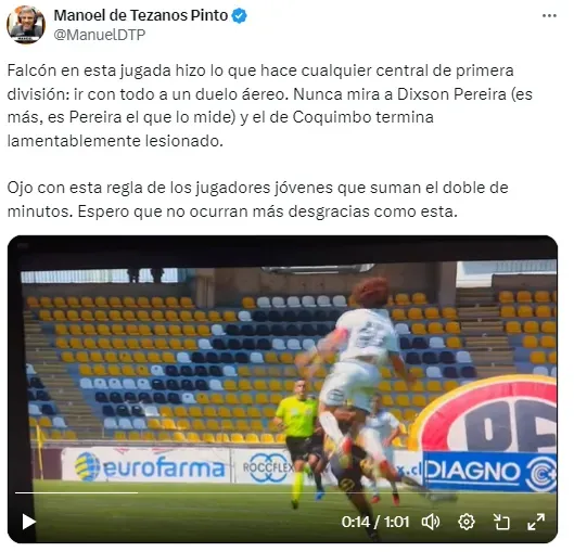 De Tezanos defiende a Falcón.