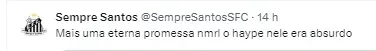 Torcedores do Santos comentam sobre saída de Renyer