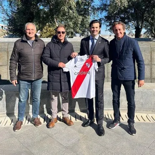 En 2023, Solari recibió a Brito, Villarroel y Vázquez en la Ciudad Deportiva del Real Madrid.