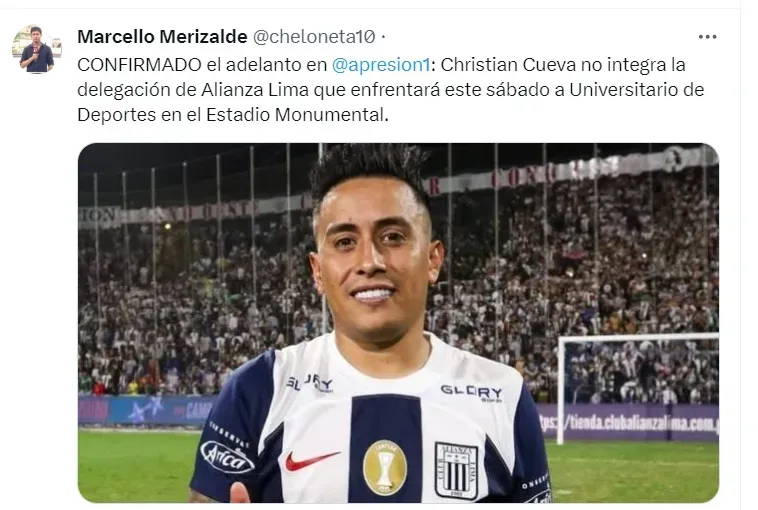 Cueva no seguirá en Alianza. | Créditos: Marcello Merizalde.