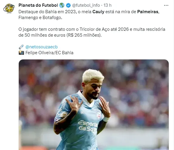 Antigo desejo, atacante do Palmeiras segue na mira do Grupo City 