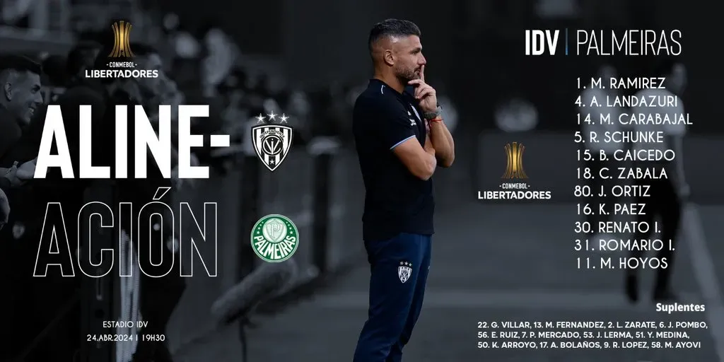 Escalação Del Valle: rede social X