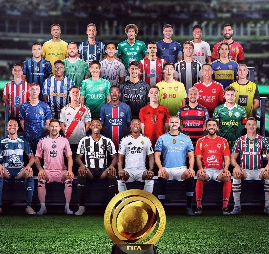 El póster del Mundial de Clubes con todos sus participantes