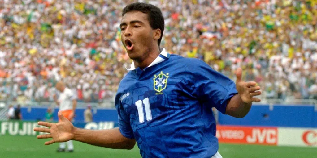 Romario en el Mundial de 1994, en el que fue campeón