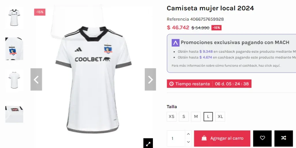 Foto: Captura sitio web de Colo Colo