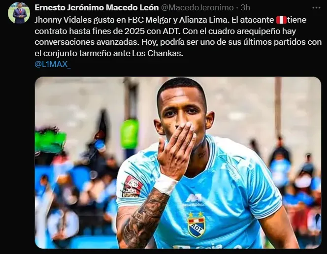 Fuente: @MacedoJeronimo