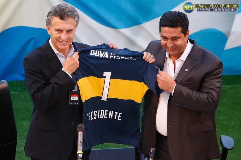 Macri, junto a Angelici en un acto de hace unos meses. Foto: Prensa C.A.B.J.