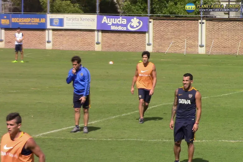 El equipo se entrenó en La Bombonera. Foto: Prensa C.A.B.J.