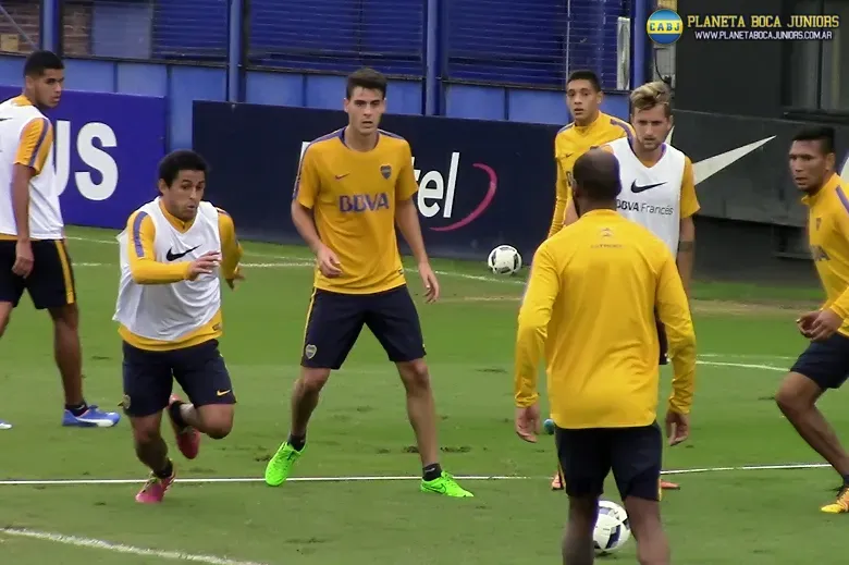 Los suplentes hicieron fútbol reducido.