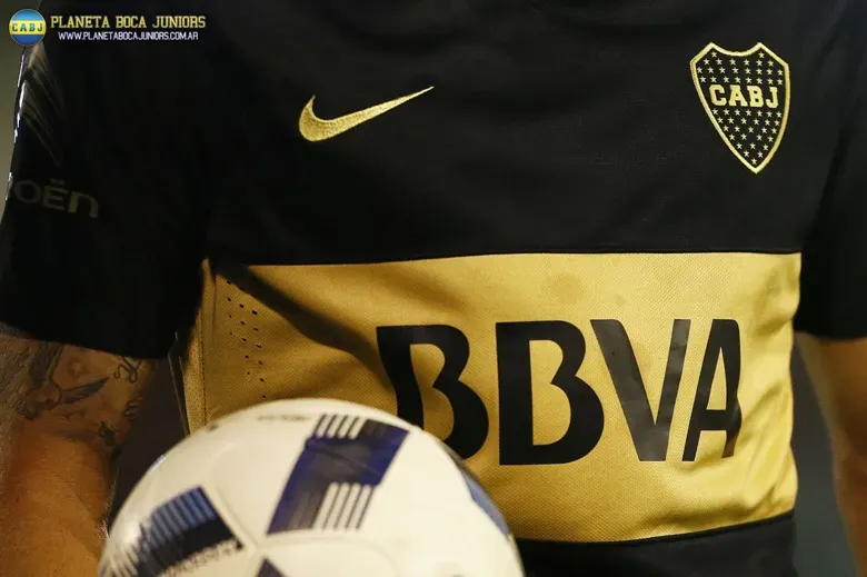 Boca estrenó la nueva camiseta. Foto: Prensa C.A.B.J.