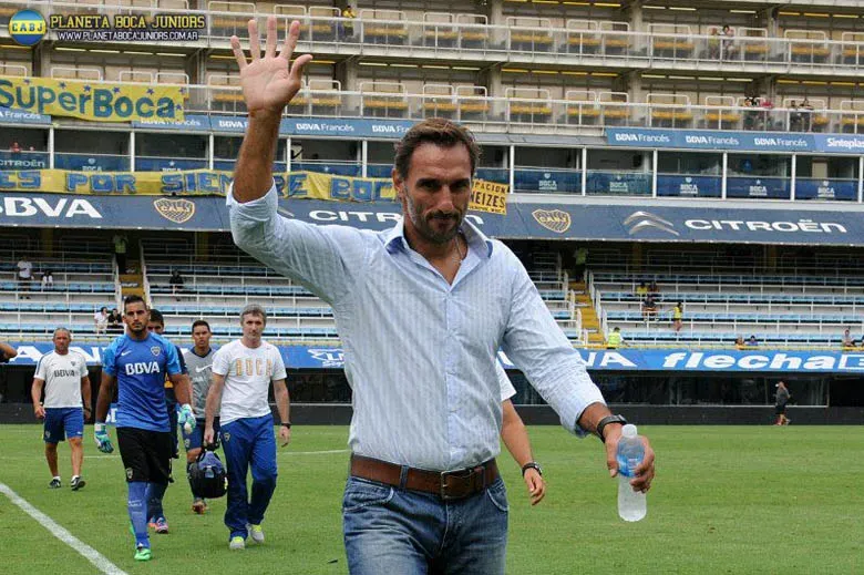 Rolando, en La Bombonera. Foto: Prensa CABJ.