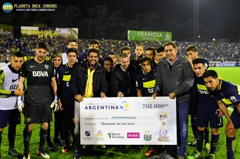 La Copa Argentina le otorgó $702.000 al Xeneize. Foto: Prensa Copa Argentina.