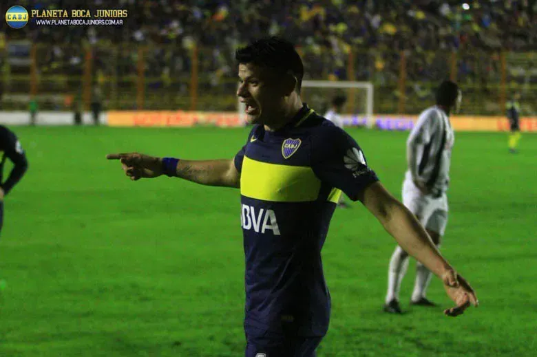 Walter, festejando.