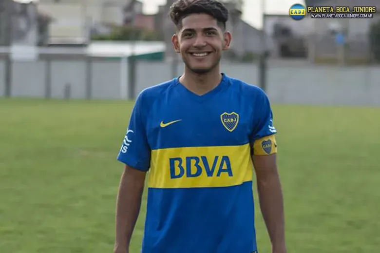 El juvenil que convirtió ante Vélez. Foto: Nicolás Funes.