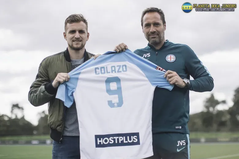 Colazo fue presentado en Melbourne City.