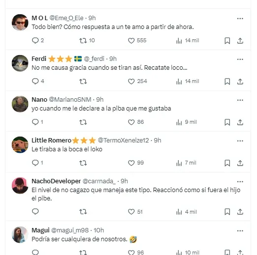 La reacción de los hinchas de Boca.