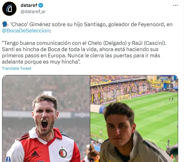 Palabras de Christian Giménez