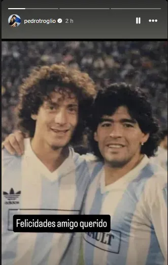 El mensaje de Troglio para Diego Maradona.