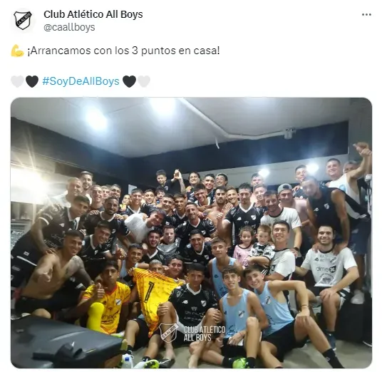 All Boys ganó su primer partido oficial en el 2024.
