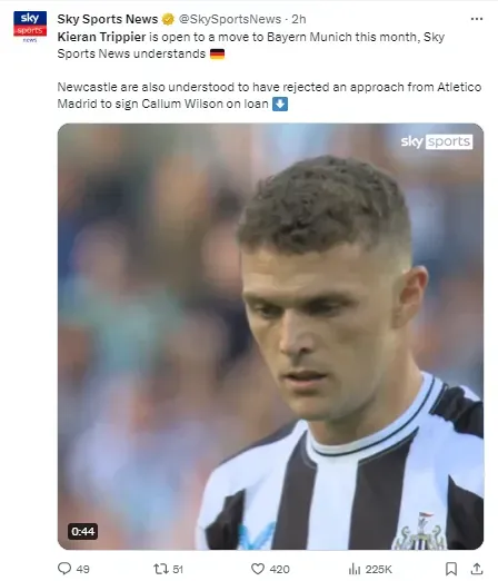 Kieran Trippier is rumored to be on his way to Germany