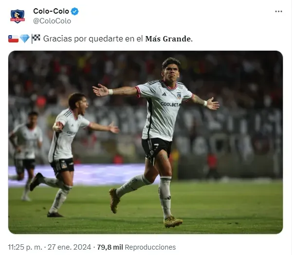 El posteo de Colo Colo chicaneando a Boca.