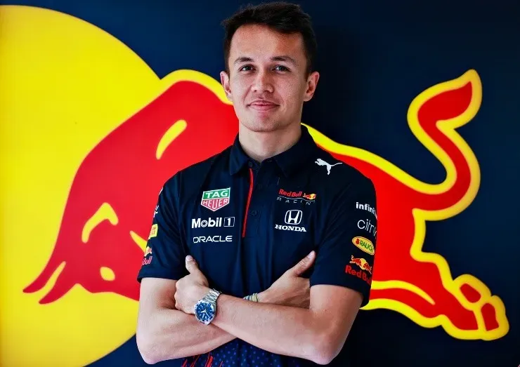 Mark Thompson/Getty Images – Albon, enquanto piloto da Red Bull