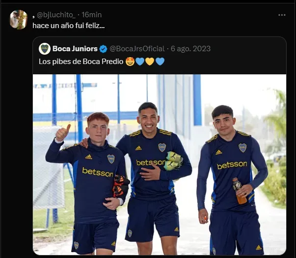 Los comentarios de los hinchas de Boca.